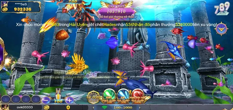 Bí ẩn giá trị của từng biểu tượng trong Athena Fishing